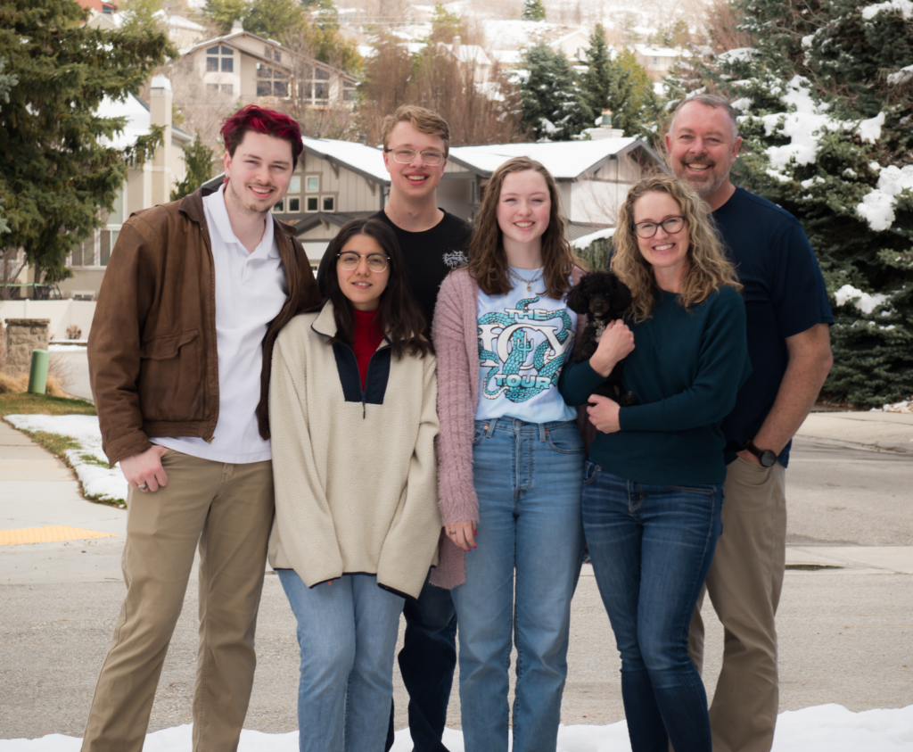 Dr. Ryan Dahle with his family at Dahle Family Dental in St George, Utah